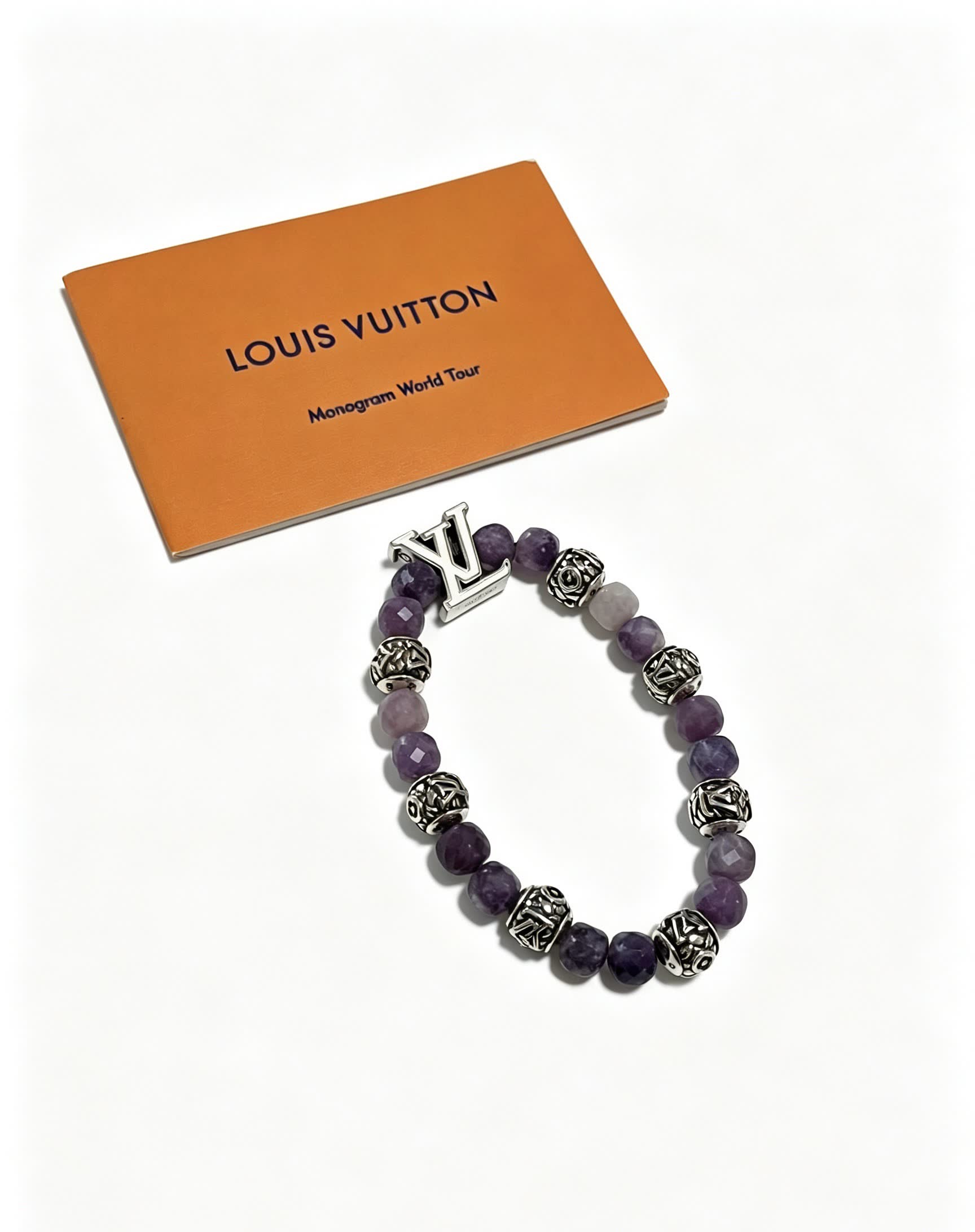 Louis Vuitton Amethyst Beaded Bracelet
